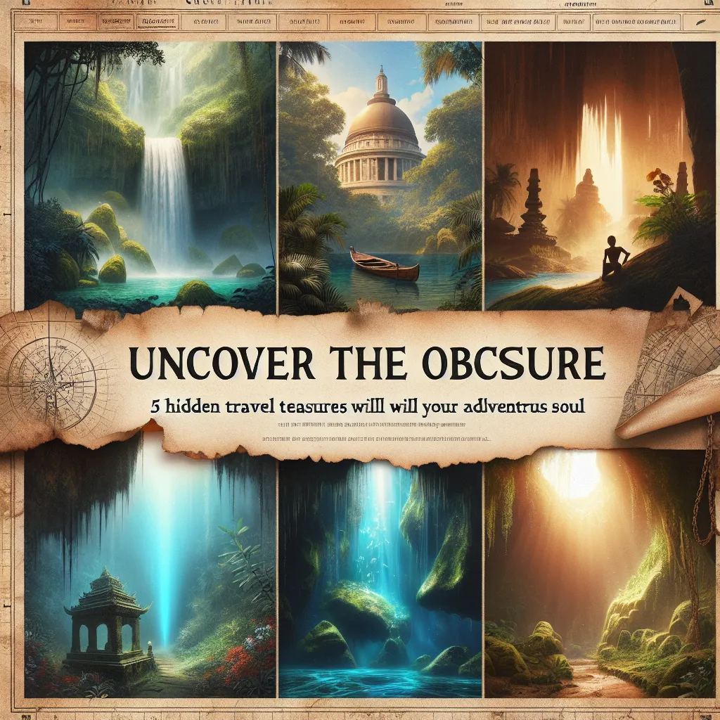 Uncover the Obscure: 5 Hidden Travel Treasures That Will Stoke Your Adventurous Soul