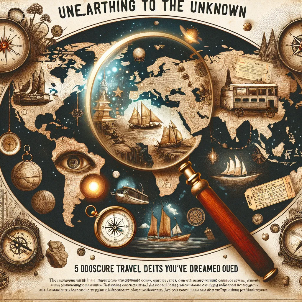 Unearthing the Unknown: 5 Obscure Travel Delights You've Never Dreamed Of