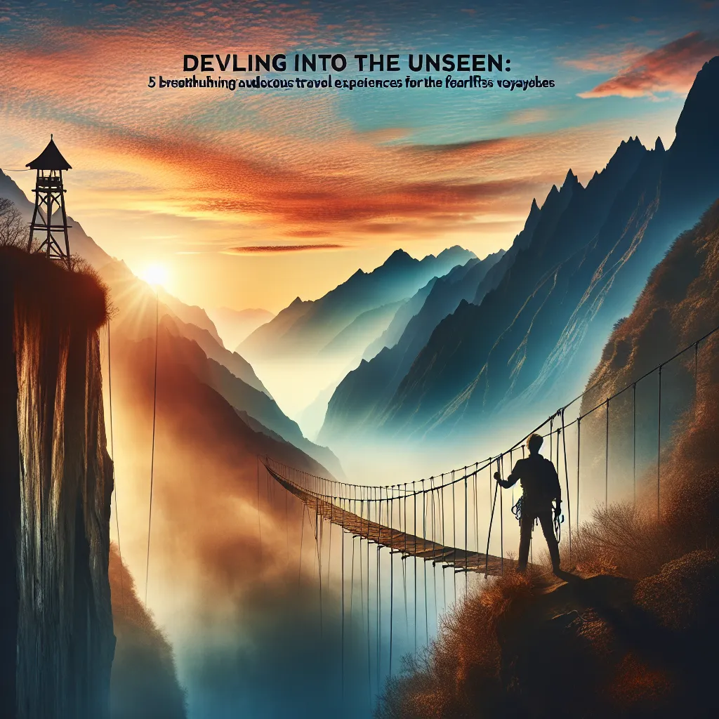 Delving into the Unseen: 5 Breathtakingly Audacious Travel Experiences for the Fearless Voyager